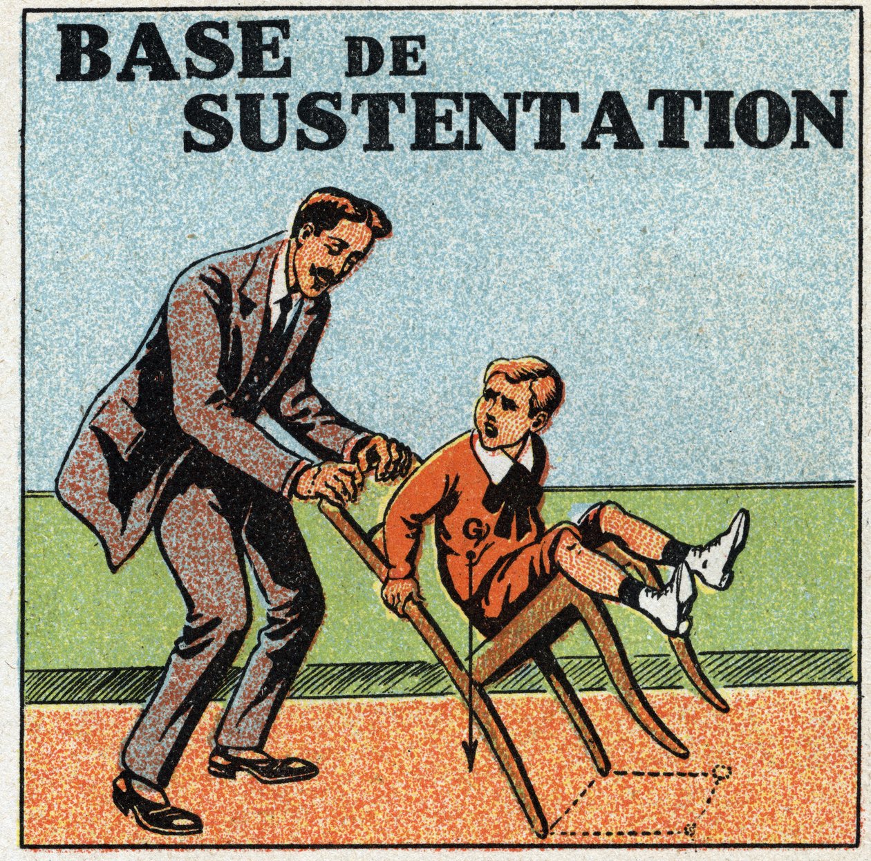 Gleichgewicht der Festkörper: Grundlage für die Unterstützung. Anonyme Illustration von 1925. Private Sammlung. von Anonymous Anonymous