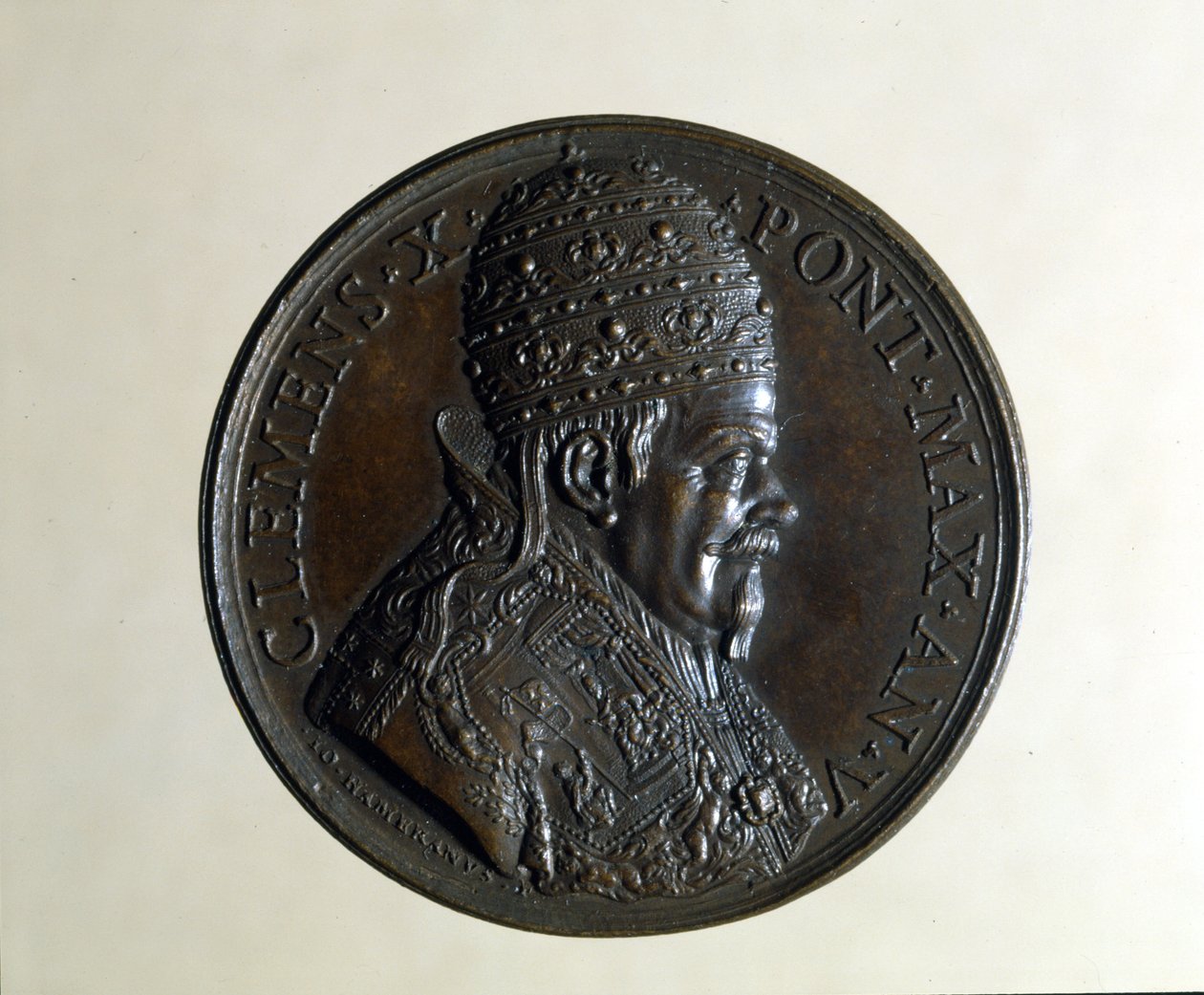 Clement X. Bronzemedaille. Mailand. von Anonymous Anonymous