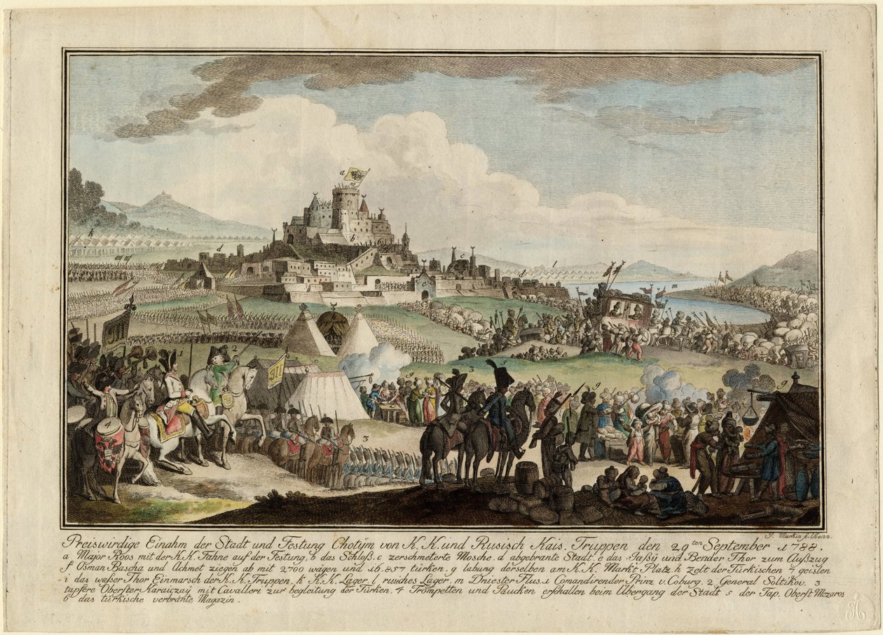 Russisch-Türkischer Krieg von 1787-1792 - Die Einnahme von Khotyn durch die russische Armee am 29. September von Anonymous Anonymous