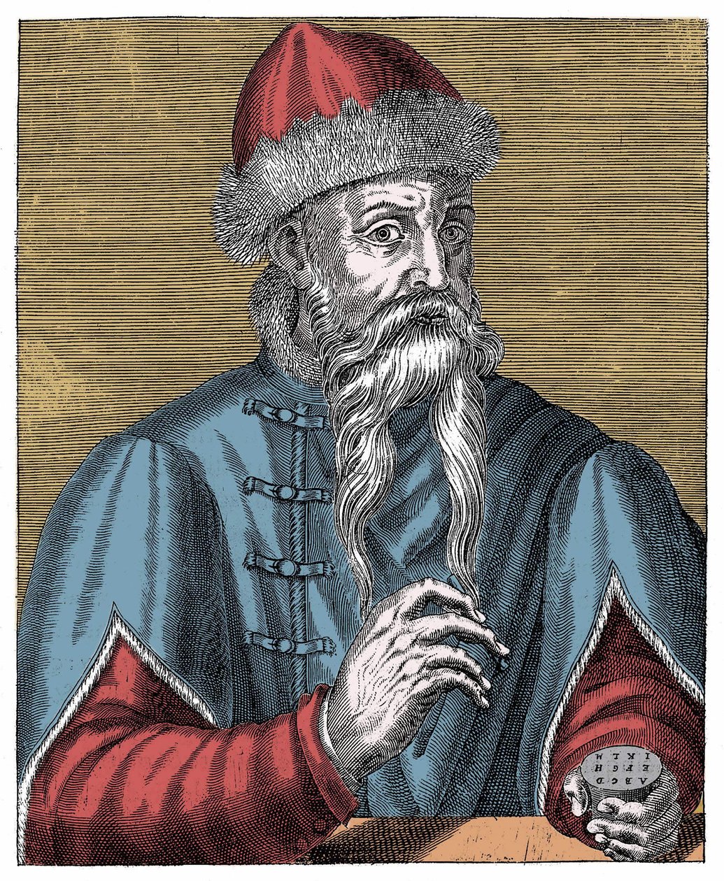 Johann Gutenberg, deutscher Drucker und Goldschmied von Anonymous Anonymous