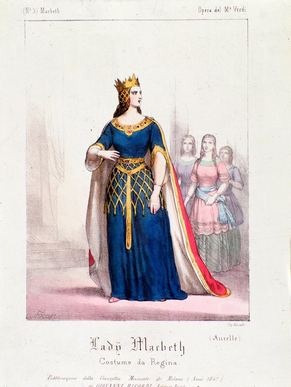 Macbeth-Königin in der Oper Macbeth von Giuseppe Verdi von Anonymous Anonymous