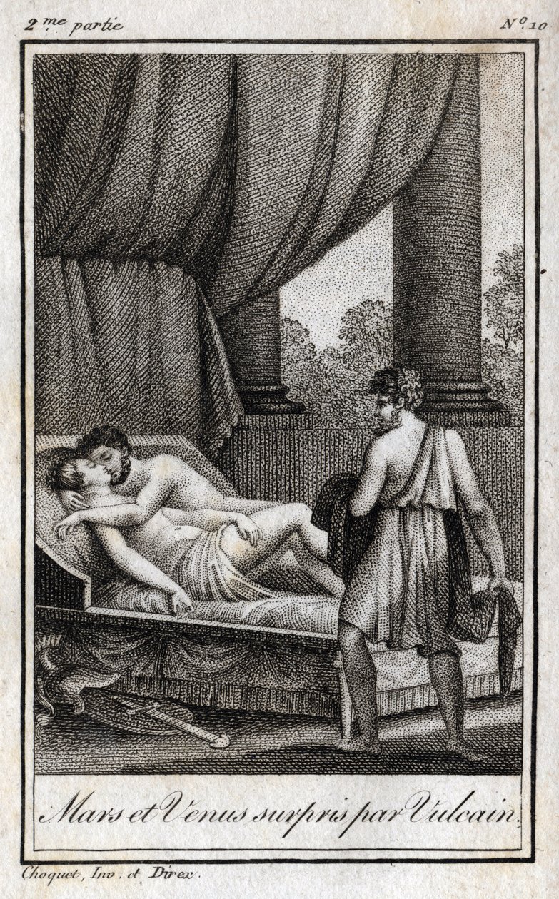 Mars und Venus entdeckt von Vulkan. 