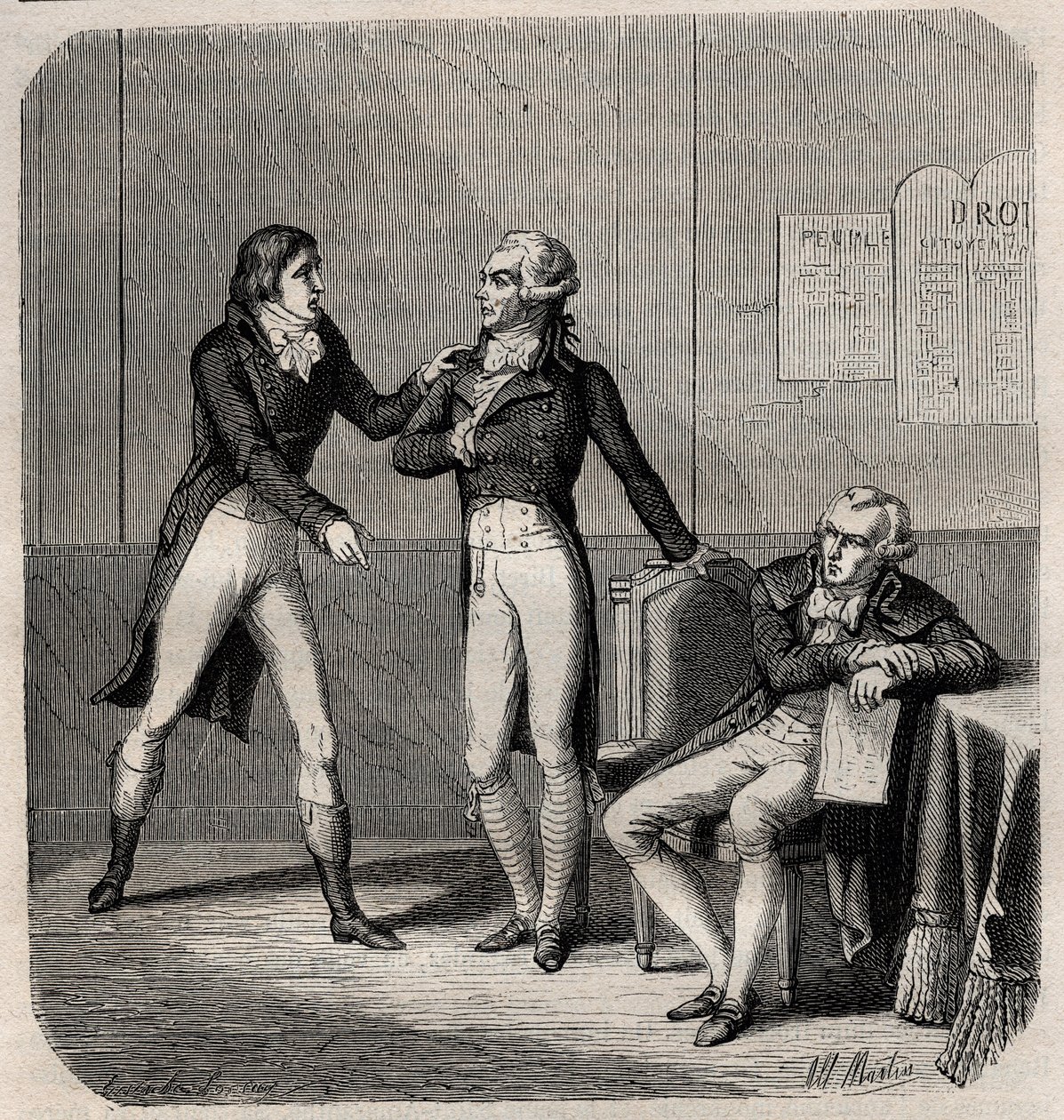 Maximilien Robespierre - Louis de Saint-Just von Anonymous Anonymous