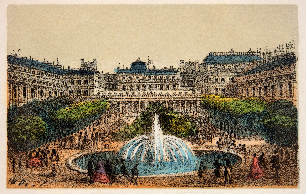 Paris 1874: Gärten des Königspalastes, Private Sammlung von Anonymous Anonymous