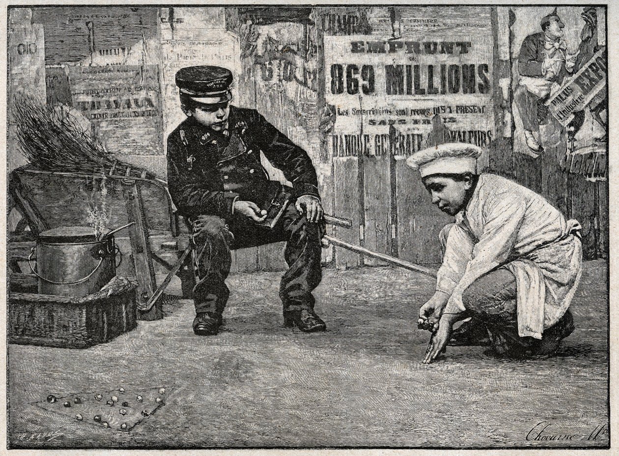 Part of Balls. Gravur aus dem späten 19. Jahrhundert. von Anonymous Anonymous