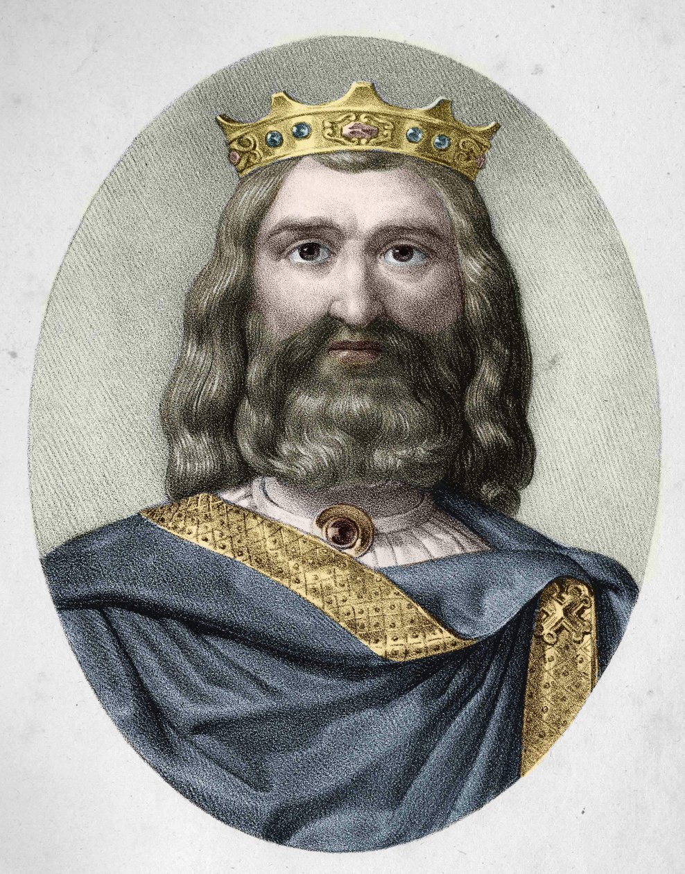 Porträt von Chlodwig I. (ca. 466-511), König der Franken. von Anonymous Anonymous