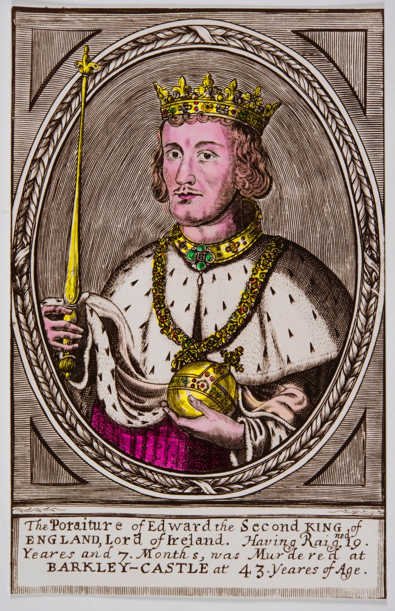 Porträt von Edward II. (1284-1327) König von England, Private Sammlung von Anonymous Anonymous