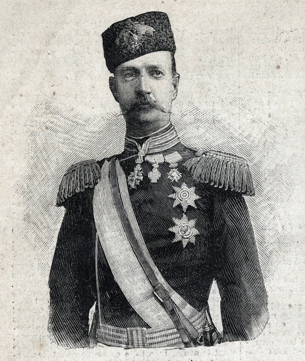 Porträt von Georg I., König von Griechenland (1845-1913). Gravur in „Le Petit Parisien“ von Anonymous Anonymous