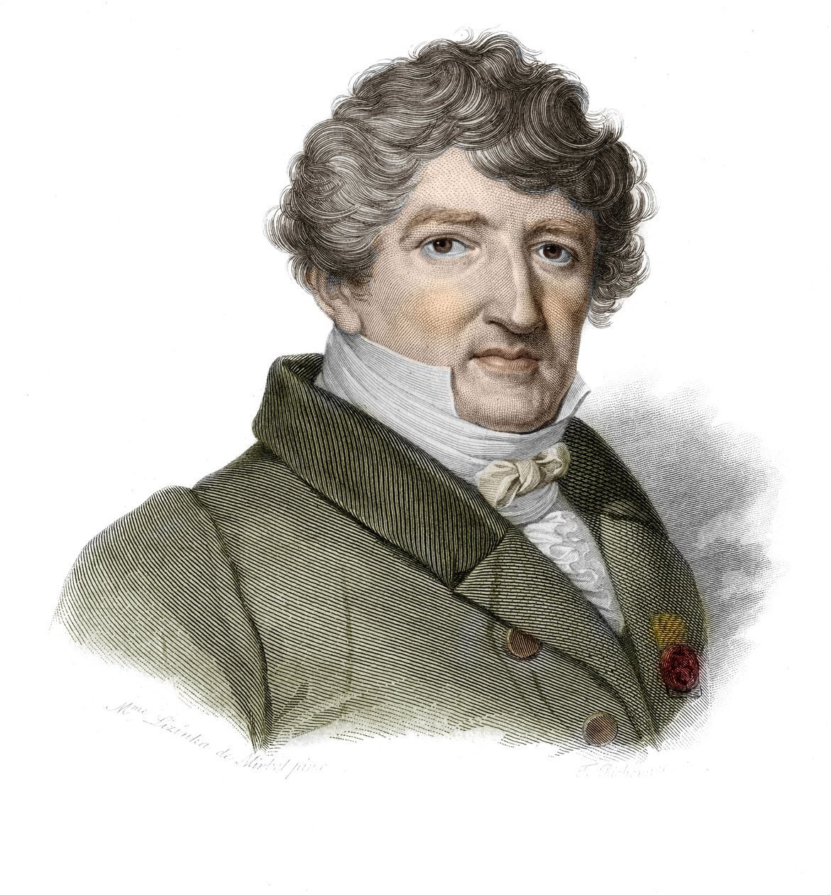 Porträt von Georges Cuvier (1764-1832), französischer Paläontologe in "Porträts und Geschichte nützlicher Männer: Männer und Frauen aus allen Ländern und allen Bedingungen, die sich das Recht auf Anerkennung der Menschen erworben haben" veröffentlicht und  von Anonymous Anonymous
