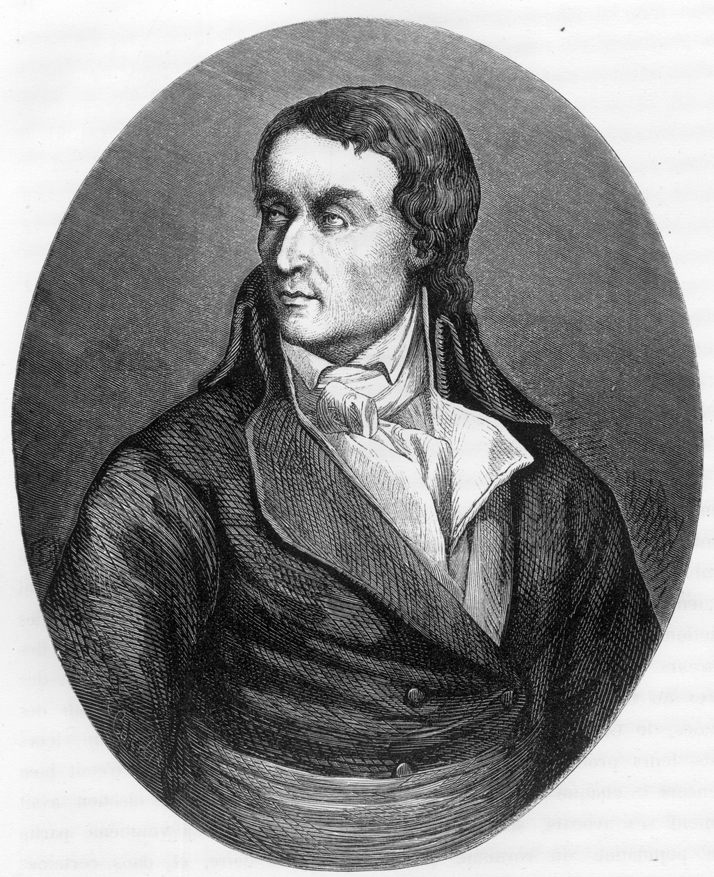 Porträt von Jean Baptiste (Jean-Baptiste) Carrier (1756-1794), französischer Politiker - Gravur von 1863 in „Le Livre Rouge - Histoire De L