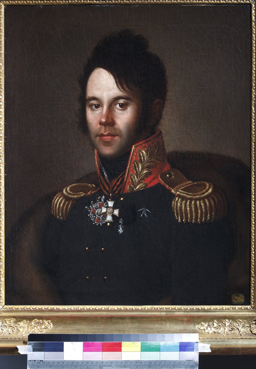 Porträt von Generalmajor Pyotr Afanasievich Papkov von Anonymous Anonymous
