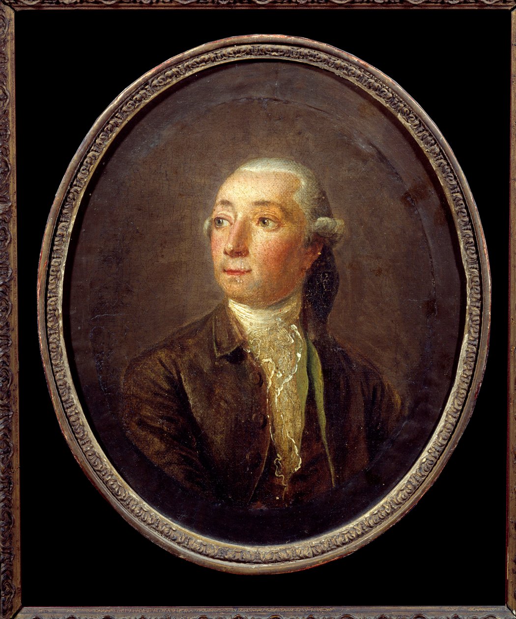 Porträt von Restif de La Bretonne (1734-1806) französischer Schriftsteller. Anonymes Gemälde. Private Sammlung. von Anonymous Anonymous