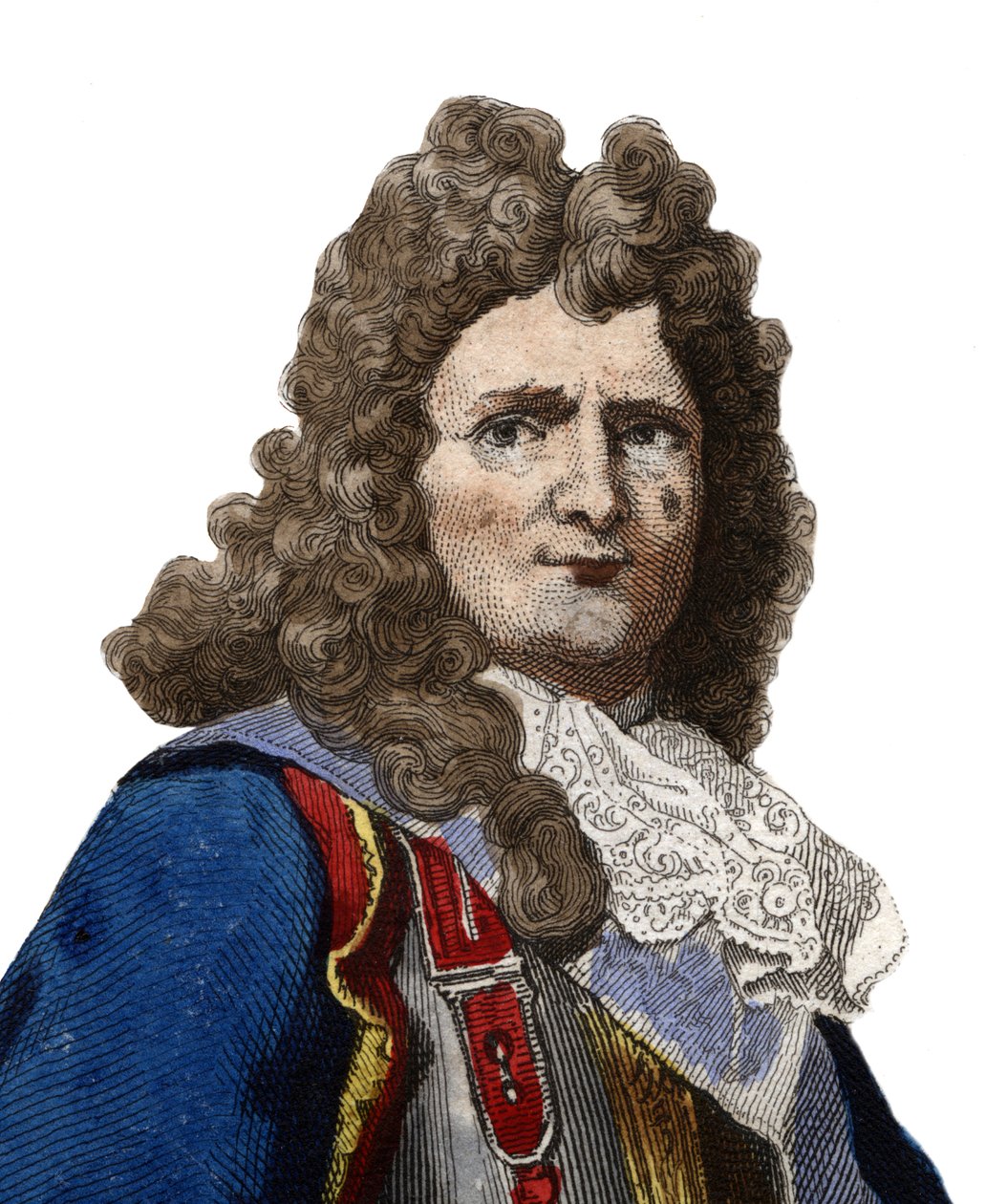 Porträt von Sebastien le Prestre, Herr von Vauban und später Marquis de Vauban (1633-1707), Marschall von Frankreich. Illustration aus „Le Plutarque Français“ von Edmond Mennechet von Anonymous Anonymous