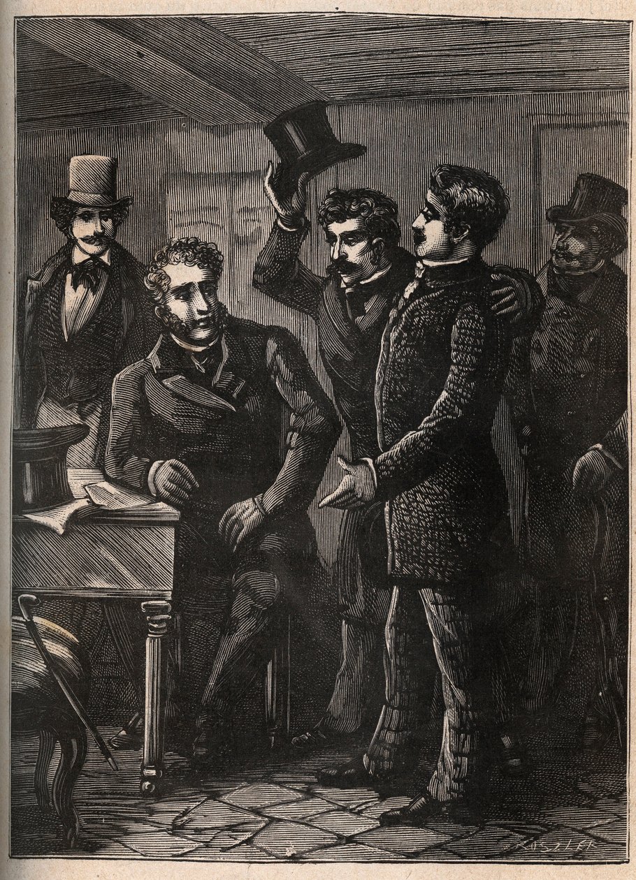 Sergeant Charles Goubin wird von Eugene-Francois Vidocq verhaftet von Anonymous Anonymous