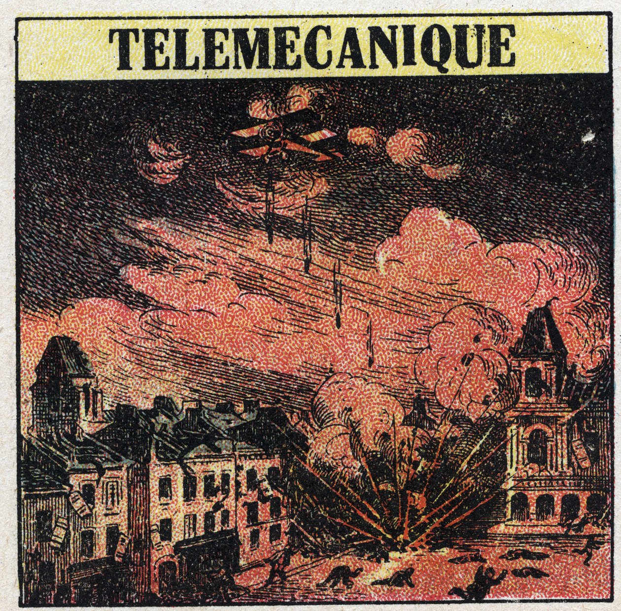 T.S.F.: Telemekanik, die Kunst der Fernsteuerung mittels elektromagnetischer Wellen. Anonyme Illustration von 1925. Private Sammlung. von Anonymous Anonymous