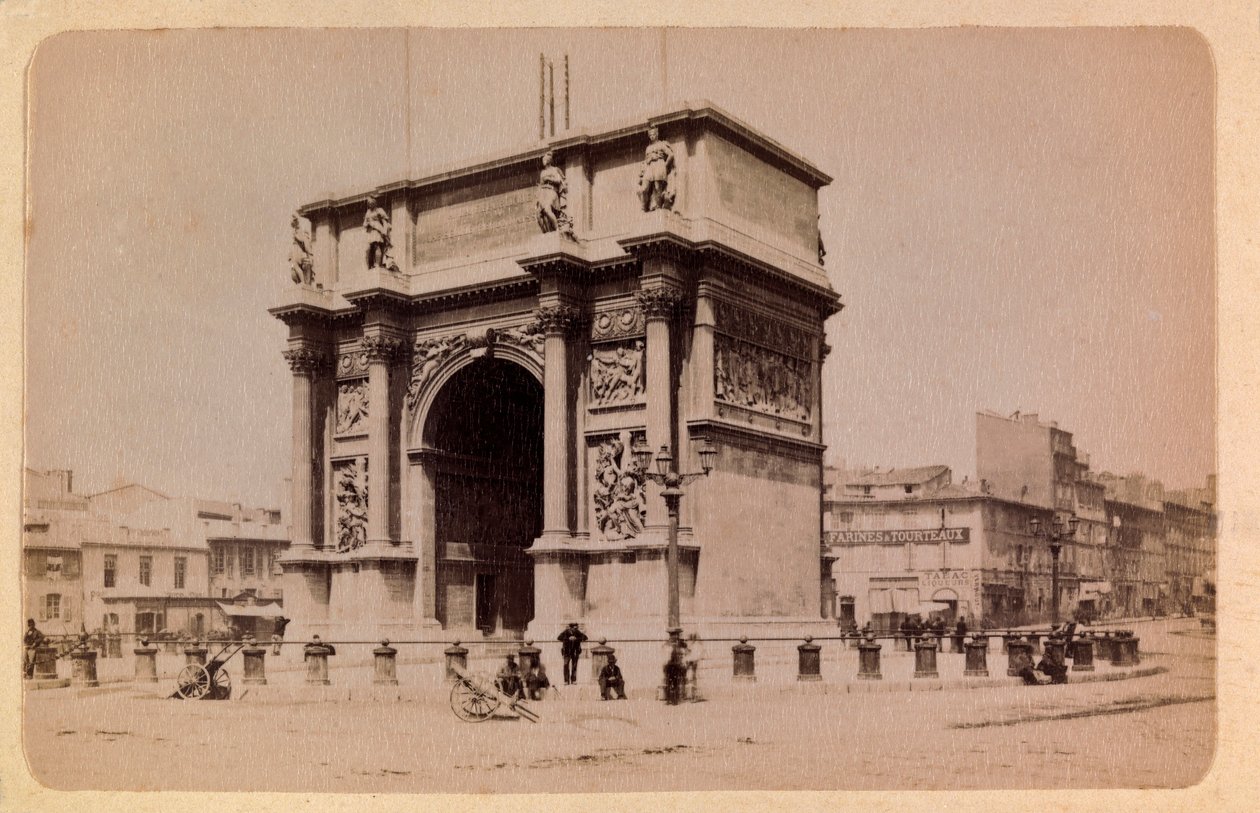 Die Stadt Marseille und ihre Umgebung um 1885-1890: der Arc de Triomphe. Private Sammlung von Anonymous Anonymous