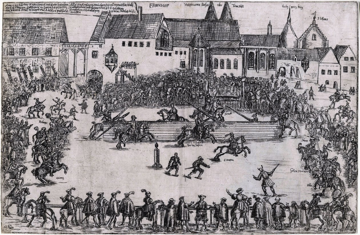 Turnier zur Zeit von Heinrich I. dem Vogler (938) von Anonymous Anonymous