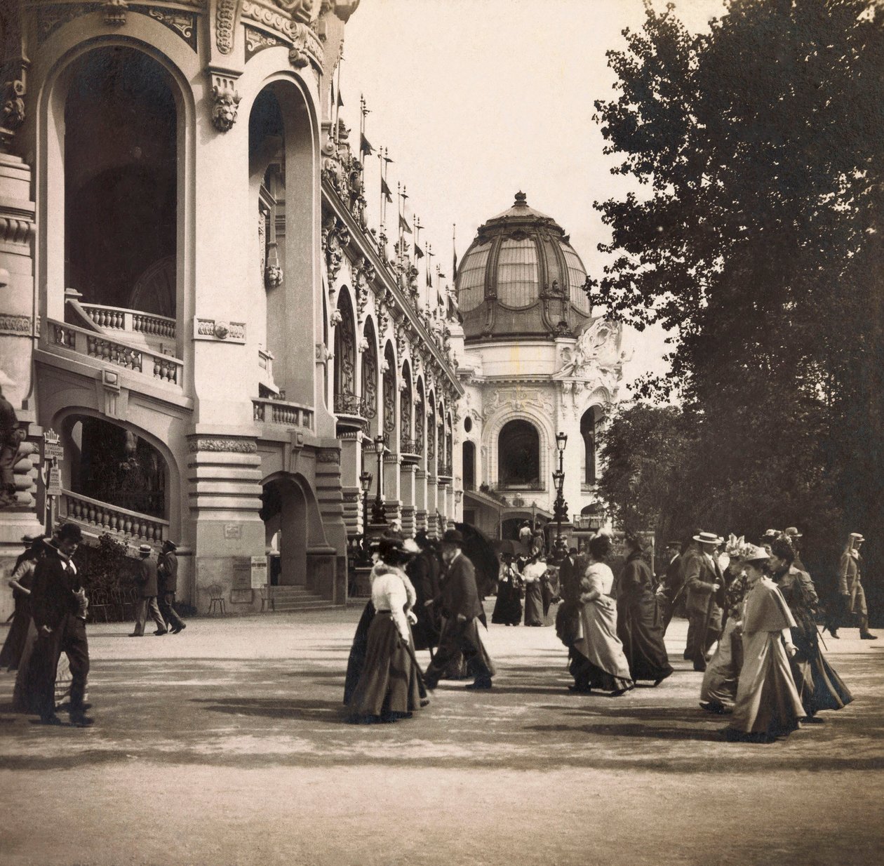 Weltausstellung 1900 in Paris: Blick auf das Marsfeld - private Sammlung von Anonymous Anonymous