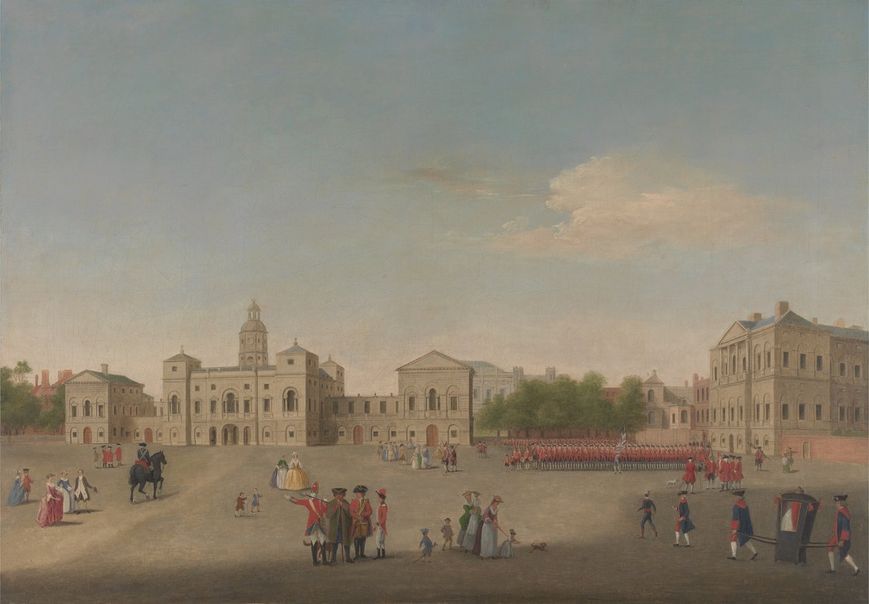 Ansicht der Horse Guards und Whitehall, ca. 1750 von Anonymous Anonymous