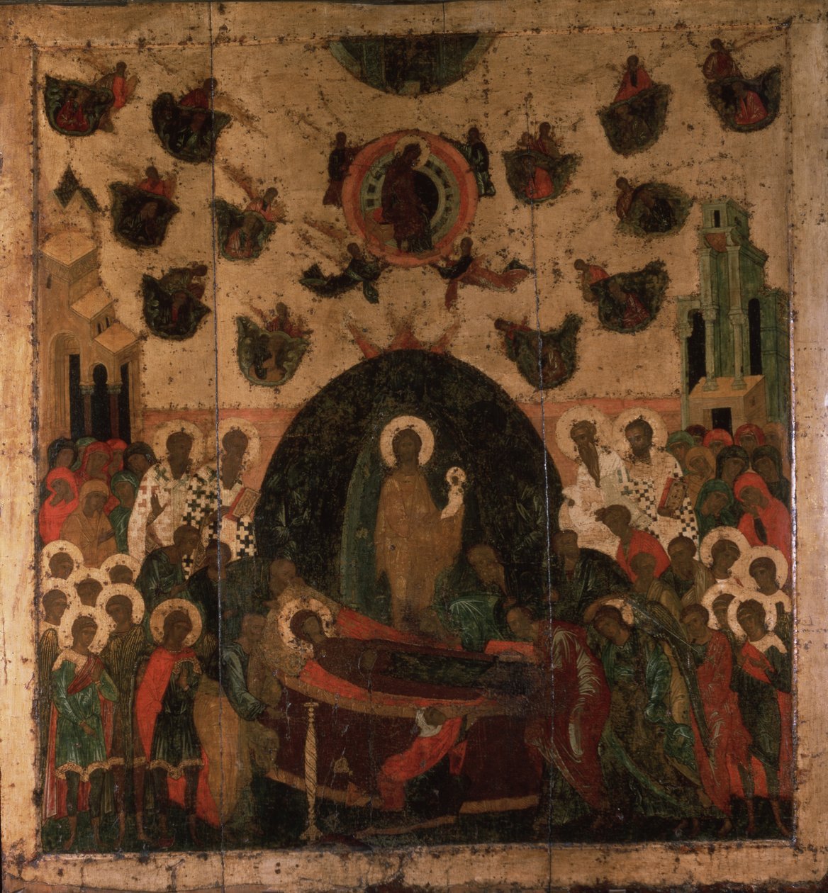 Die Entschlafung der Jungfrau, ca. 1479 von Anonymous Russian icon painter