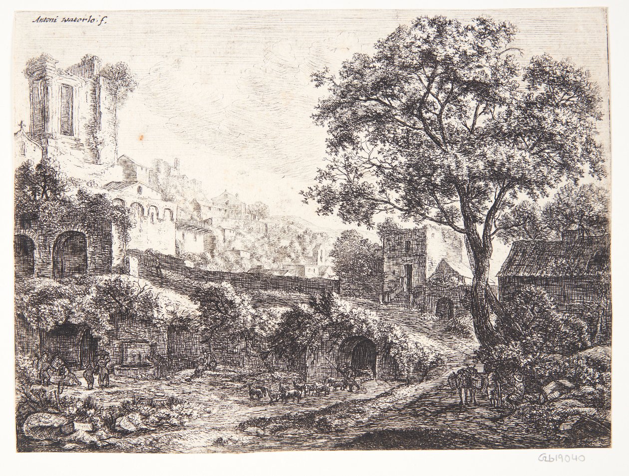 Ruinen am Stadtrand von Anthonie Waterloo