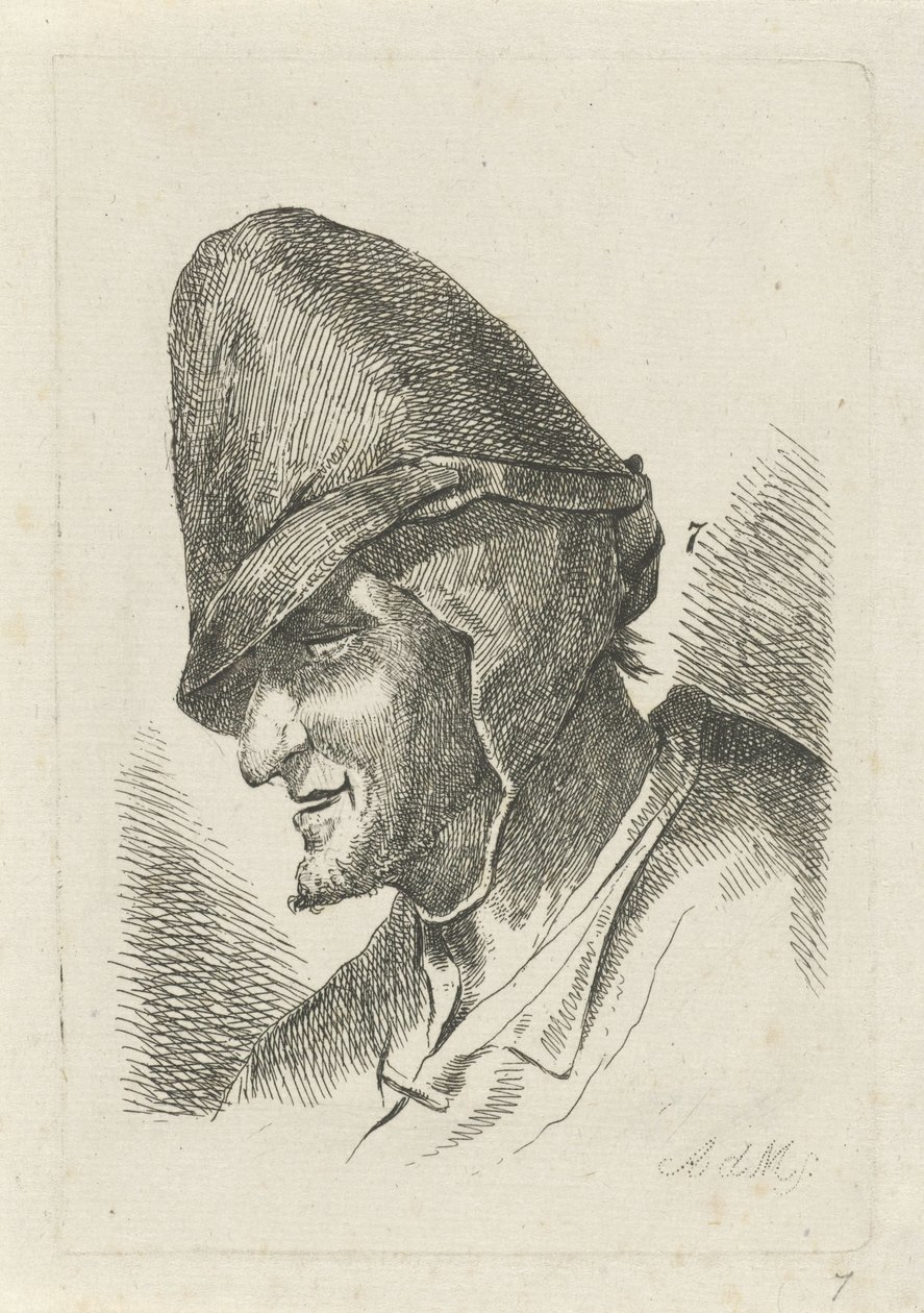Mann mit hoher Mütze von Anthonie Willem Hendrik Nolthenius de Man