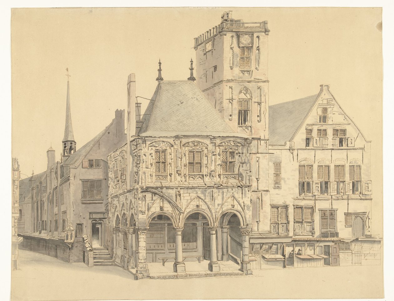 Das Alte Rathaus von Amsterdam, 1641 von Anthonie van den Bos