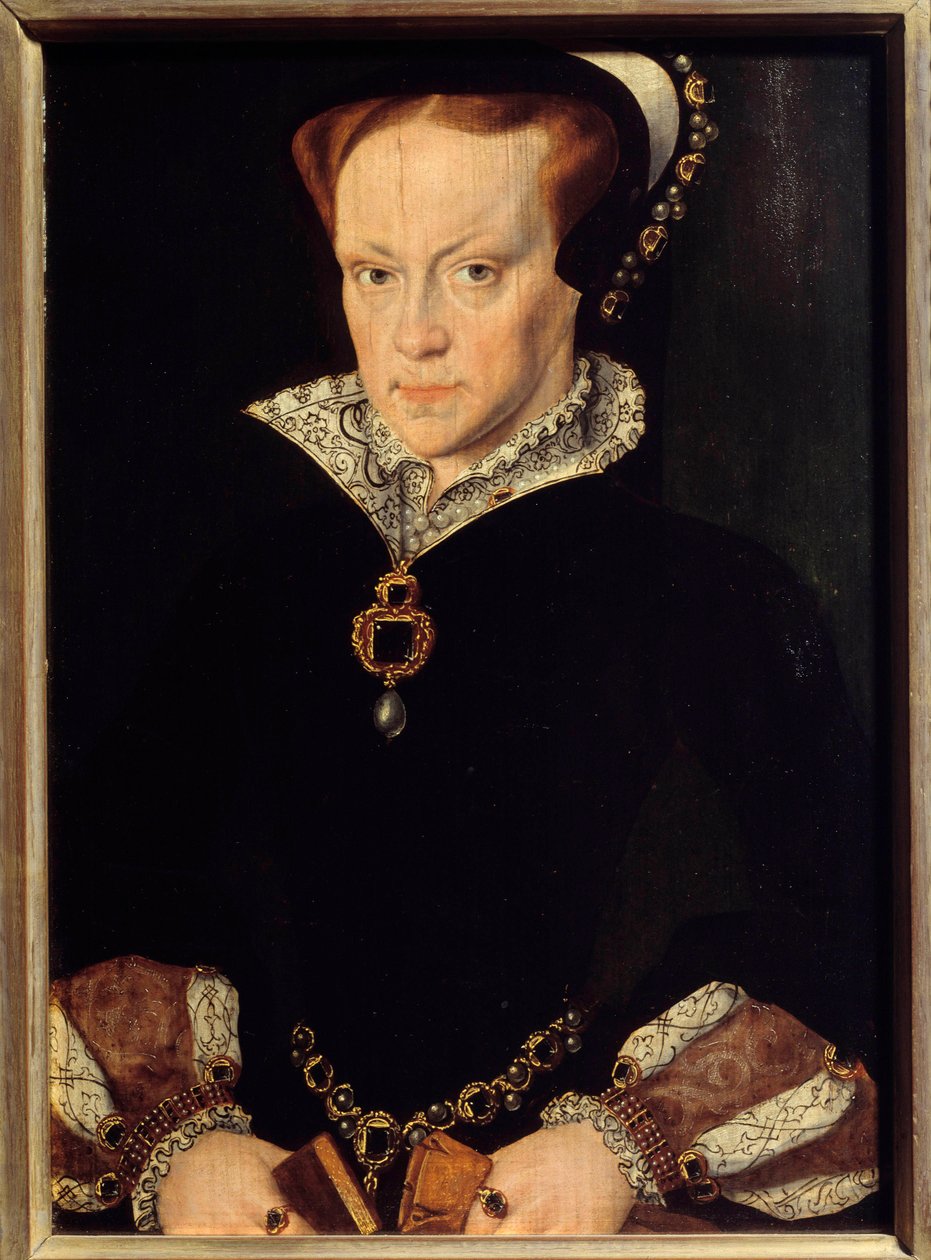 Porträt von Mary Tudor (1516-1558), Königin von England von after Anthonis Mor van Dashorst
