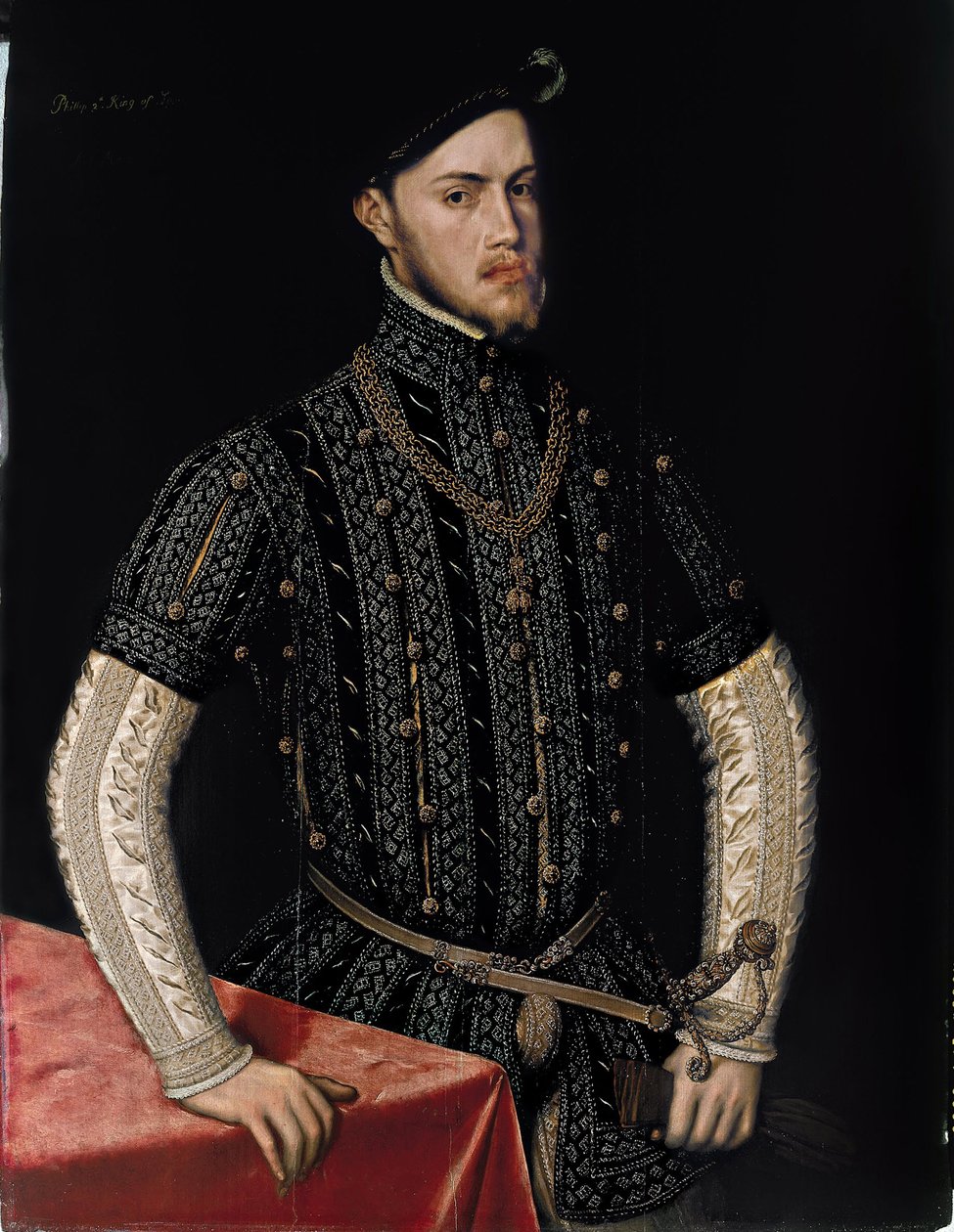 Porträt von Philipp II., König von Spanien und Portugal von Anthonis van Dashorst Mor