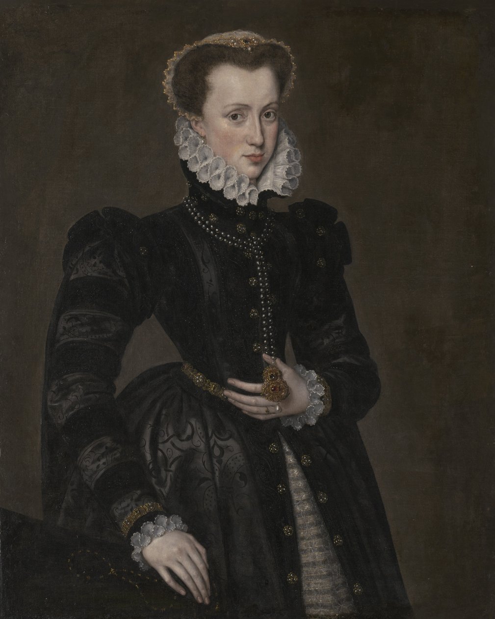 Porträt einer Hofdame, 1560-70 von Anthonis van Dashorst Mor