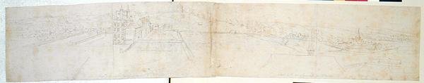 Greenwich Palace, ca. 1544 von Anthonis van den Wyngaerde