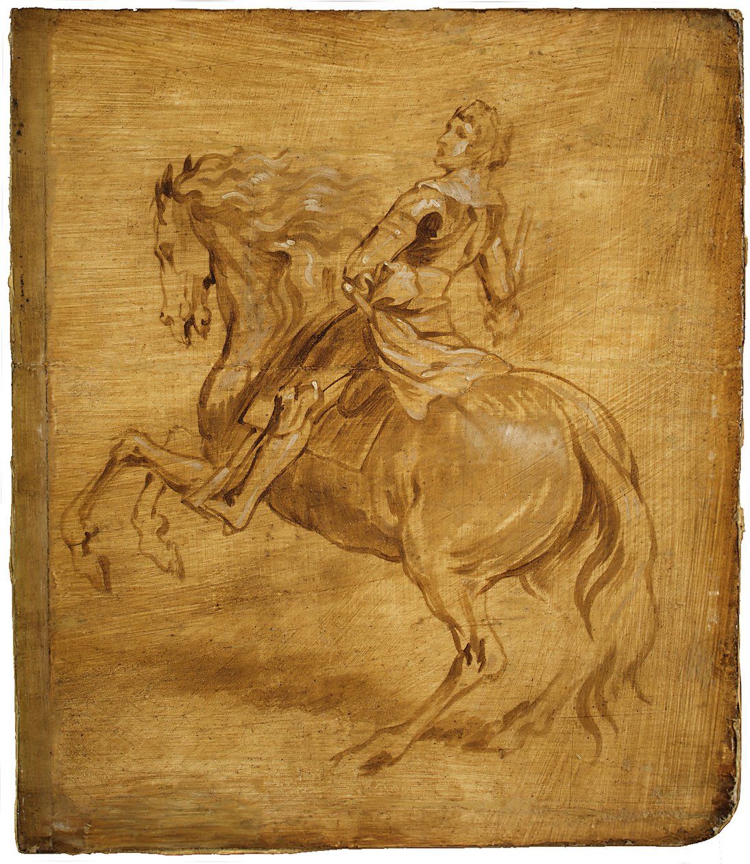 Ein Mann reitet ein Pferd, ca. 1630 von Anthony van Dyck