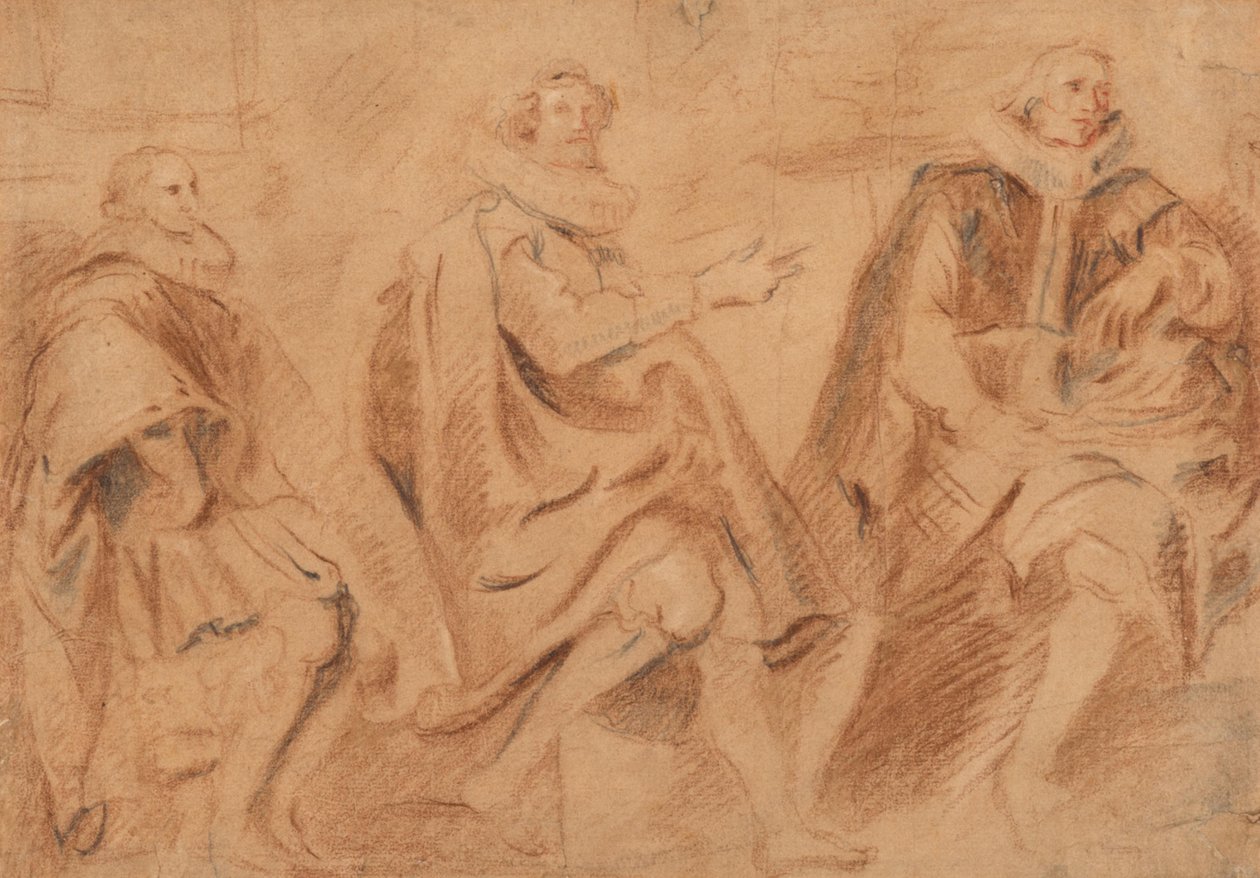 Drei Brüsseler Schöffen von Anthony van Dyck
