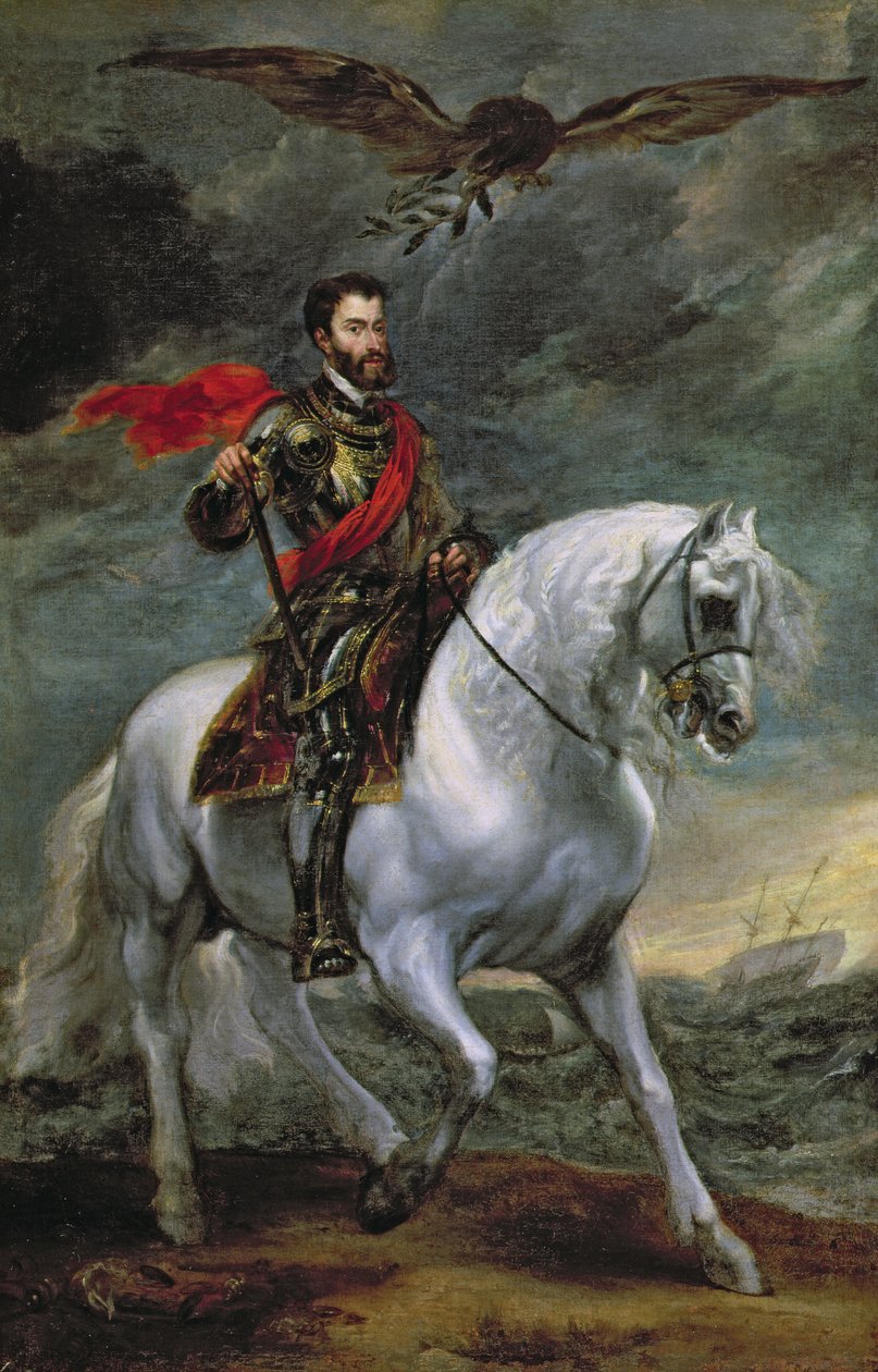 Kaiser Karl V. zu Pferd, 1620 von Anthony van Dyck