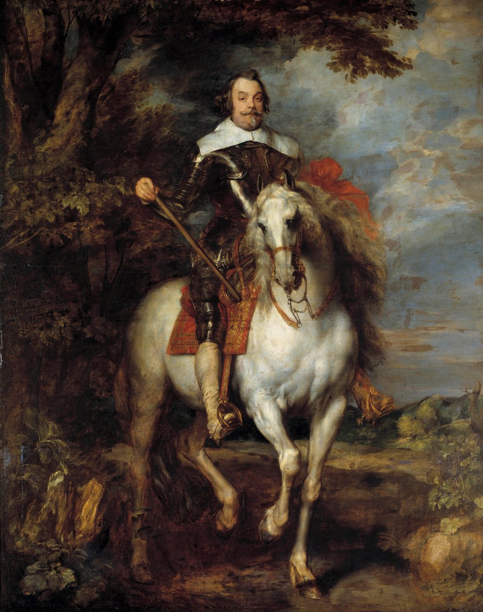 Reiterporträt von Don Francisco de Moncada (1586-1635), Graf von Ossuna, Botschafter von König Philipp IV. von Spanien in Brüssel von Anthony van Dyck