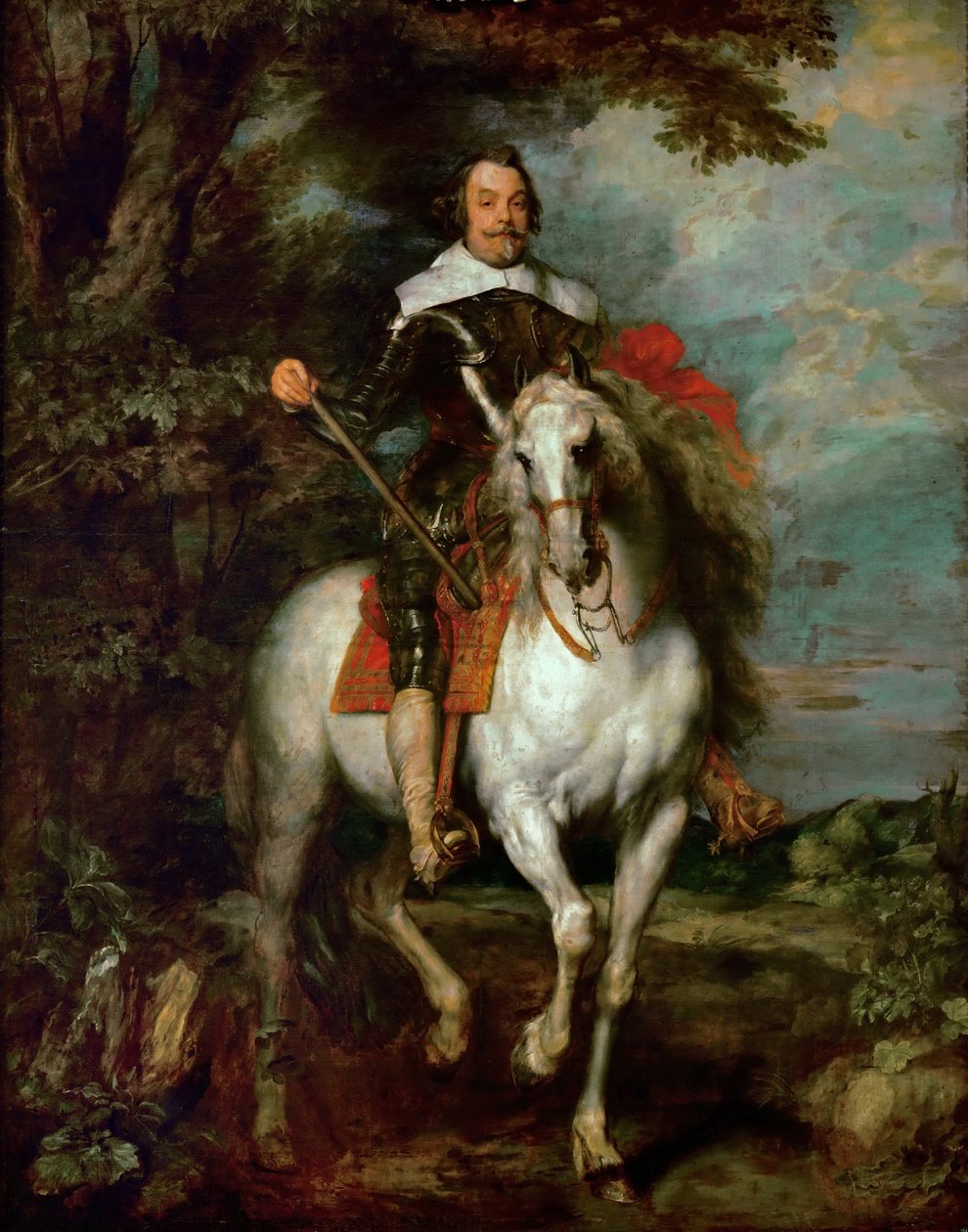 Reiterporträt von Francisco de Moncada 1586-1635, Marquis von Aytona und Graf von Ossuna von Anthony van Dyck