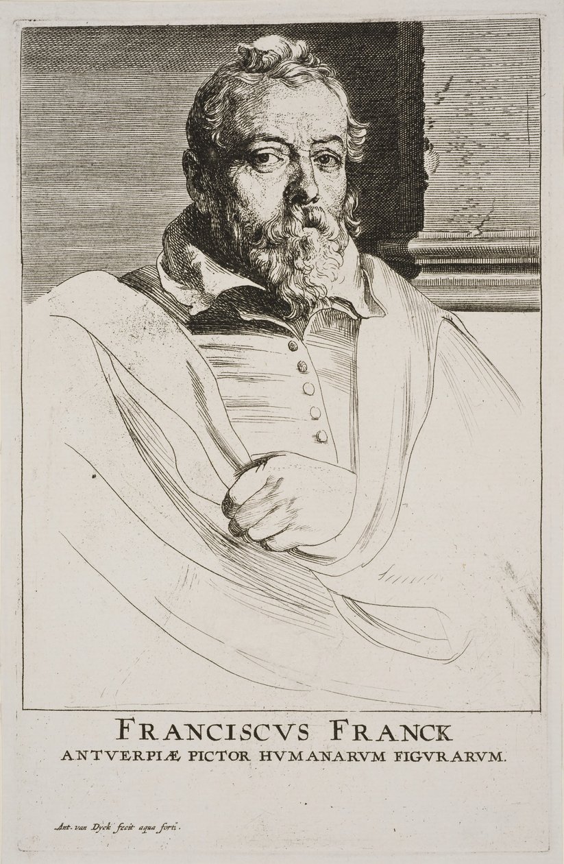Porträt von Frans Francken von Anthony van Dyck