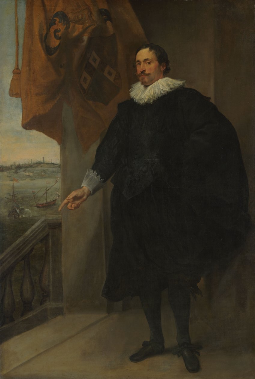 Porträt von Adriaan van der Borcht von Anthony van Dyck