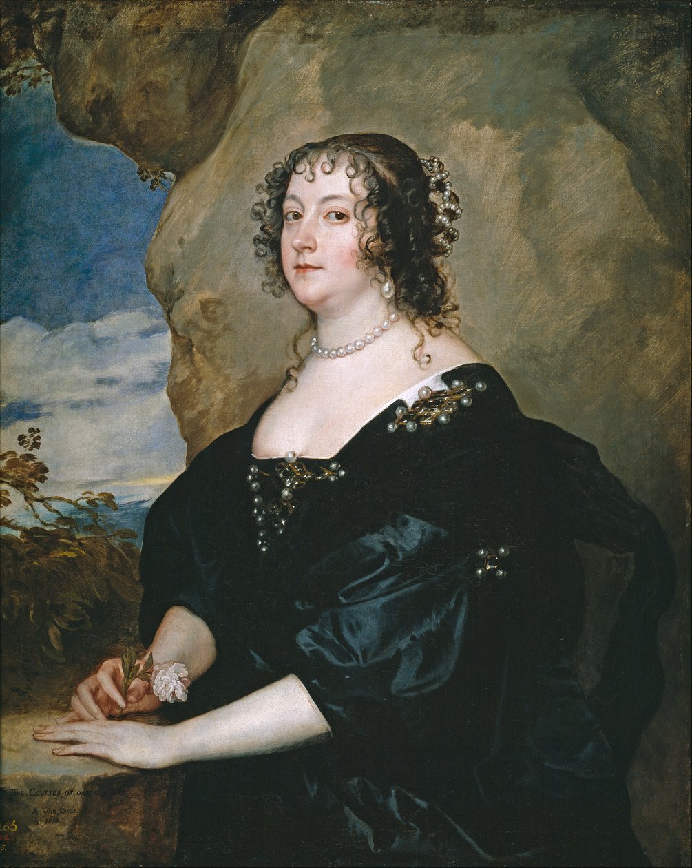 Porträt von Beatrice Hemmema, Gräfin von Oxford (1580-1655) von Anthony van Dyck