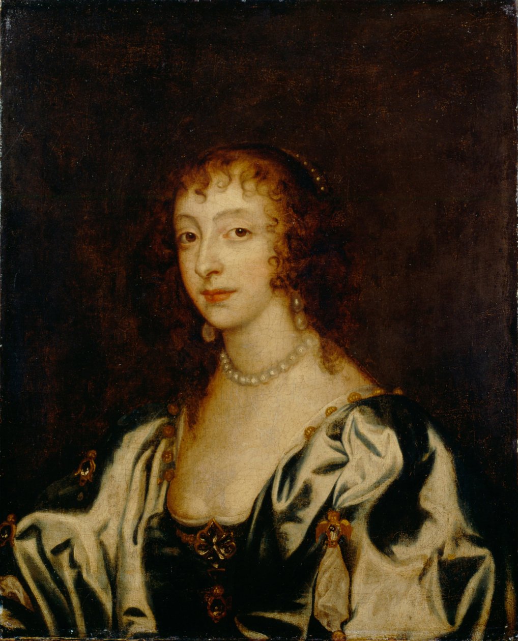 Porträt von Königin Henrietta Maria von Frankreich, 1609-1669, 1666 von Anthony van Dyck