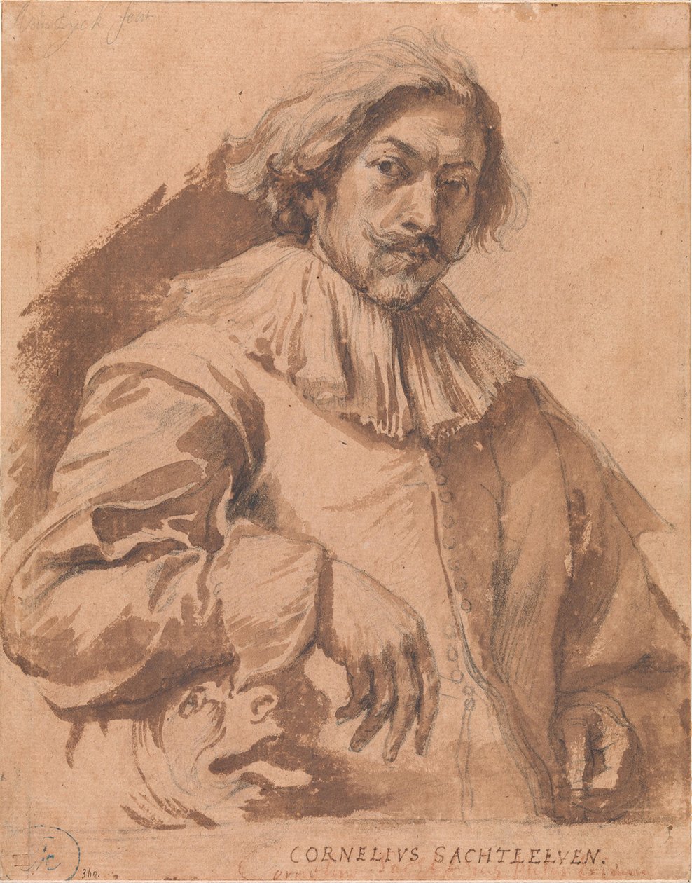 Porträt von Cornelis Saftleven von Anthony van Dyck