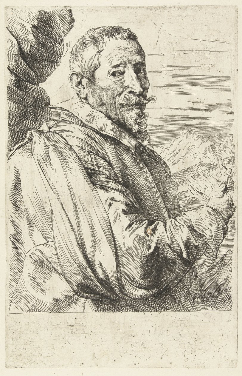 Porträt von Joos de Momper von Anthony van Dyck