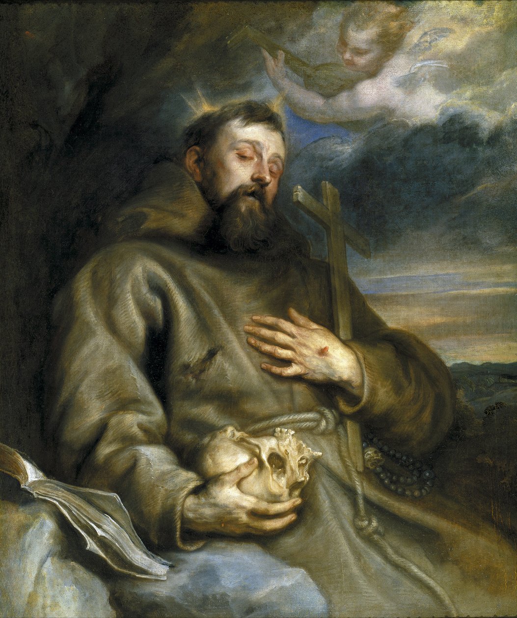 Der heilige Franziskus von Assisi in Ekstase von Anthony van Dyck