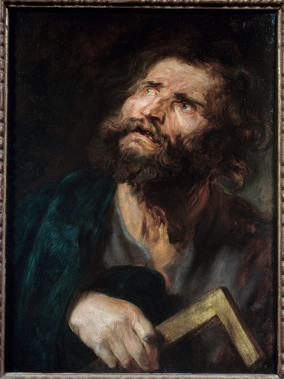 Heiliger Judas. Darstellung des Apostels Judas Thaddäus. Gemälde von Anton van Dyck (1599-1641) von Anthony van Dyck
