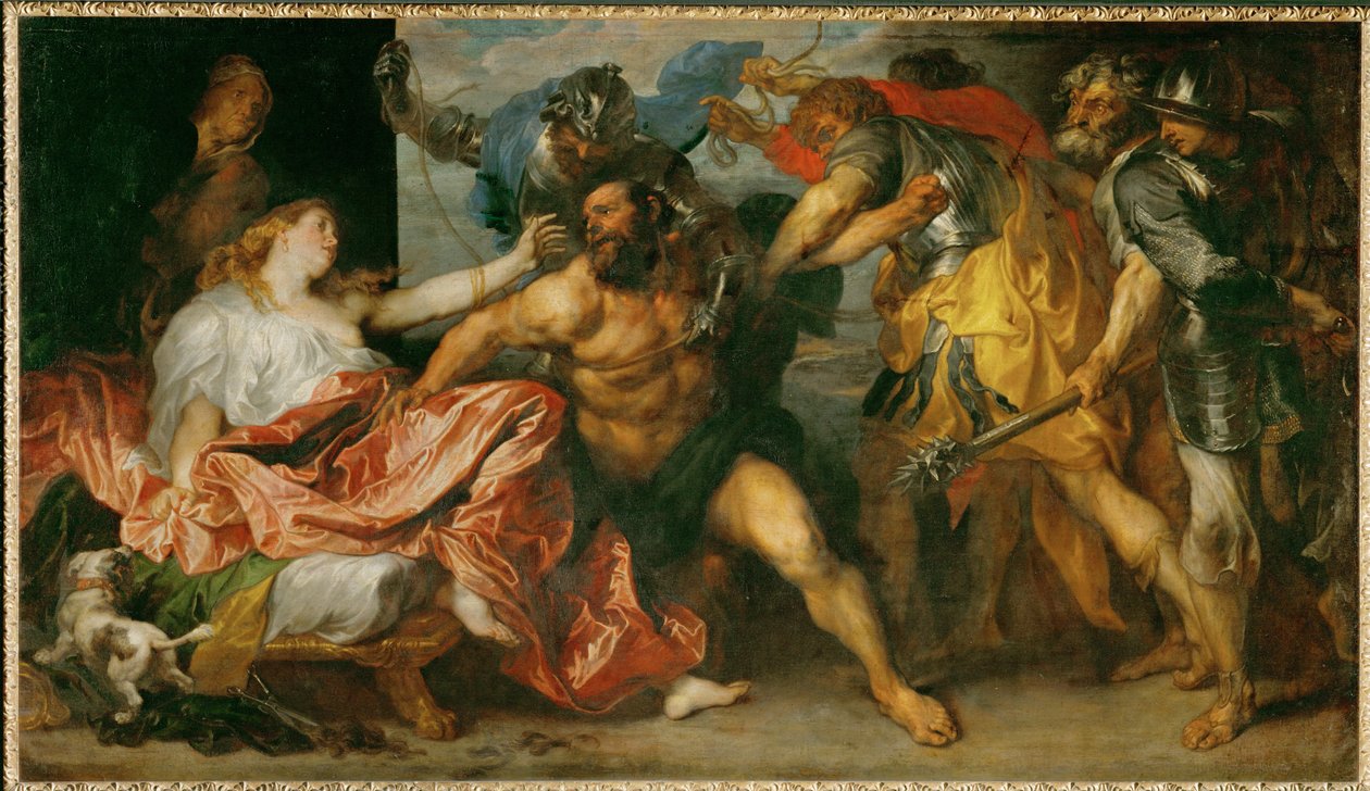 Samson gefangen genommen von Anthony van Dyck: Kunstdruck