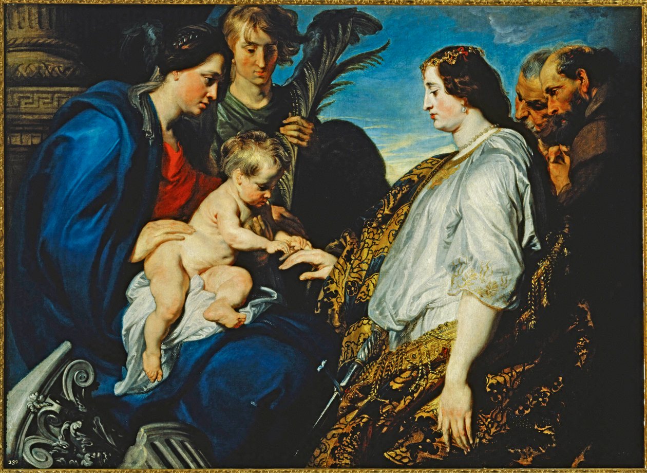 Die mystische Hochzeit der Heiligen Katharina von Alexandria von Anthony van Dyck