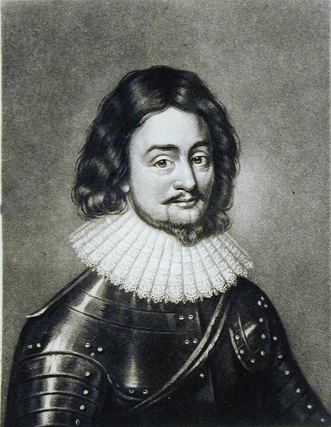 Friedrich V. (1596-1632) König von Böhmen, Kurfürst von der Pfalz, Illustration aus Portraits of Characters Illustrious in British History, graviert von Robert Dunkarton (Mezzotinto) von Anthony van after Dyck