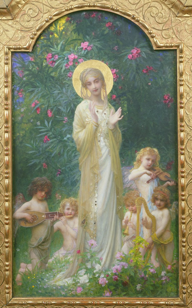 Die Jungfrau im Paradies von Antoine Auguste Ernest Herbert or Hebert