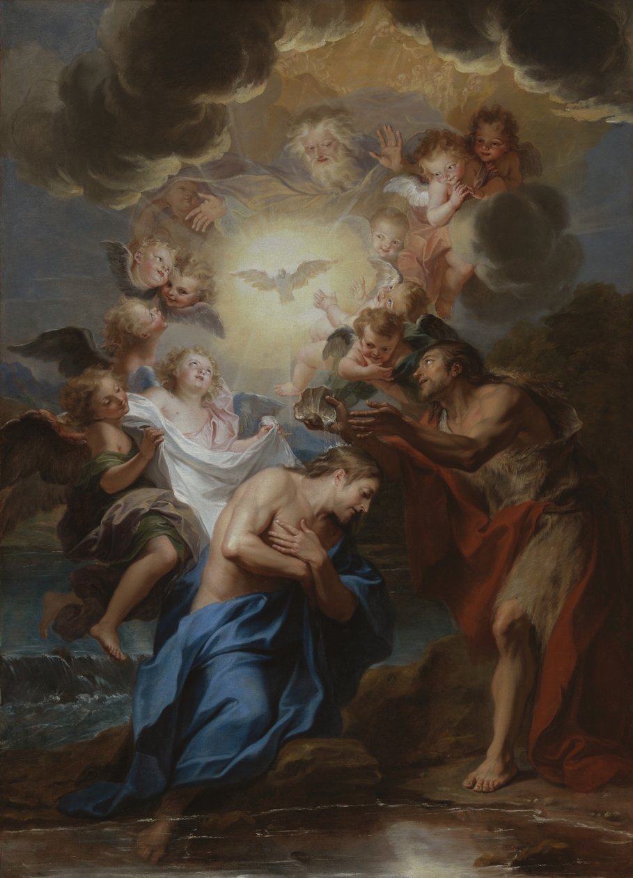 Die Taufe Christi von Antoine Coypel