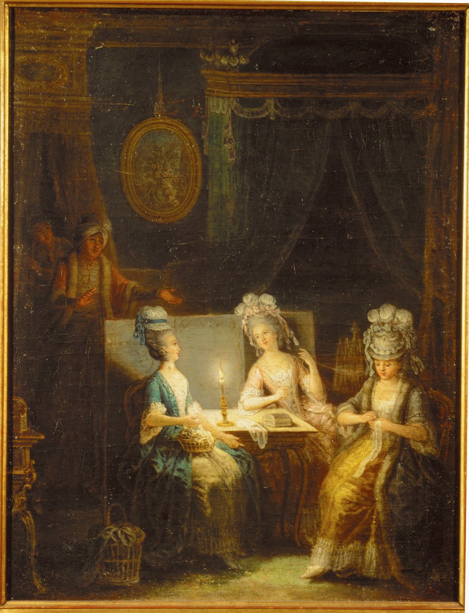 Zemir und Azor, Oper von André E (Gemälde auf Leinwand) von Antoine Francois Saint Aubert